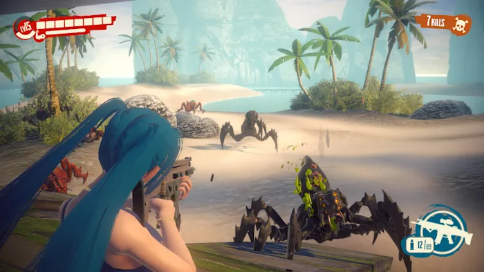 【安卓手机游戏】动漫女孩：沙滩阳光 v1.0 截图