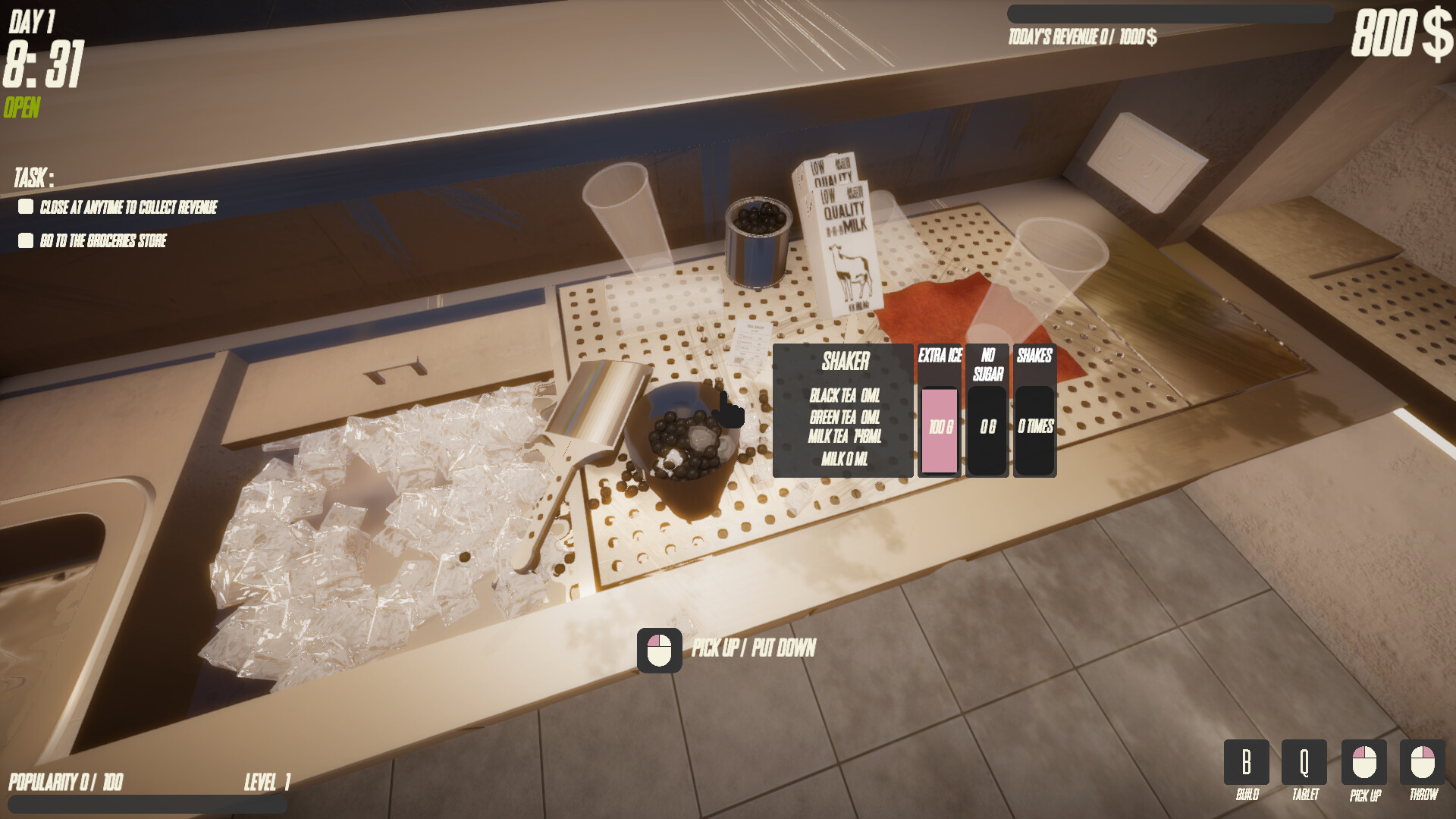 奶茶店模拟器 Build.21023393（Boba Tea Shop Simulator）免安装中文版 截图